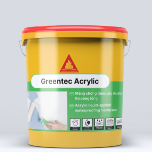 GREENTEC ACRYLIC SƠN CHỐNG THẤM ĐÀN HỒI CHỐNG NỨT CHO TƯỜNG, GỐC ACRYLIC